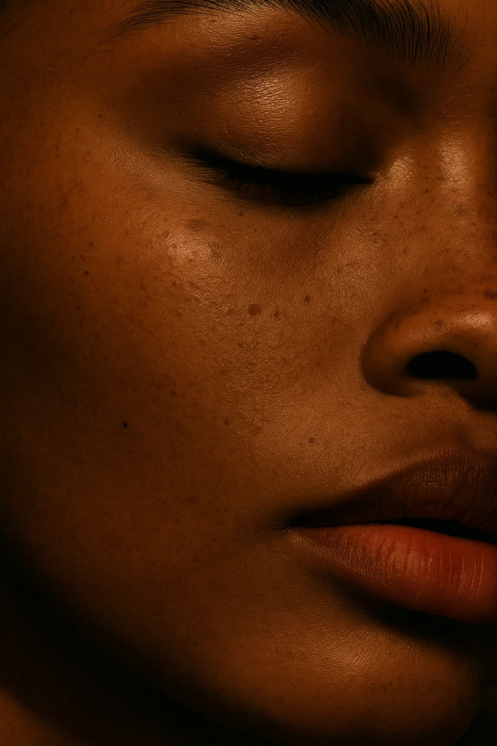 Editorial close-up skin texture